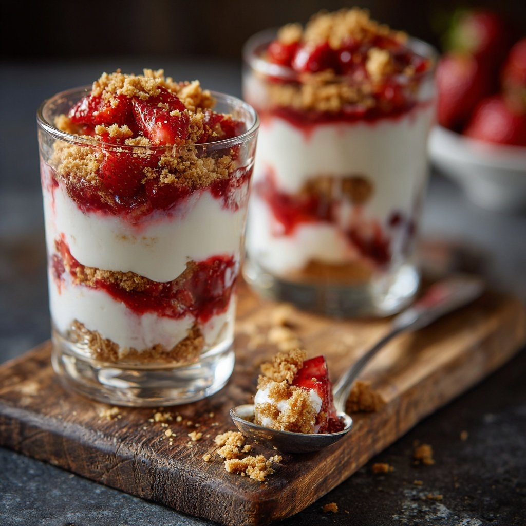 Strawberry Cheesecake Yogurt Parfaits