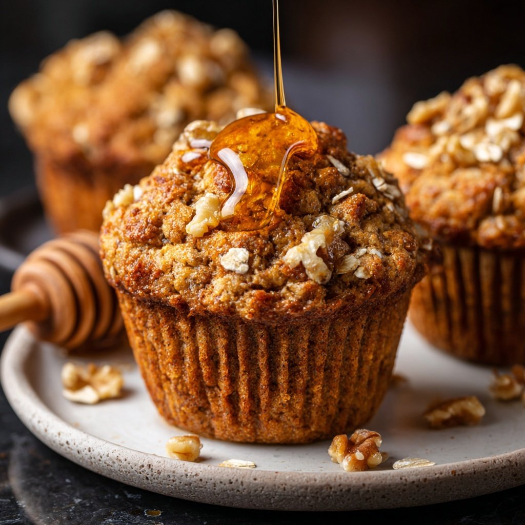 Healthy Oatmeal Muffins With Honey