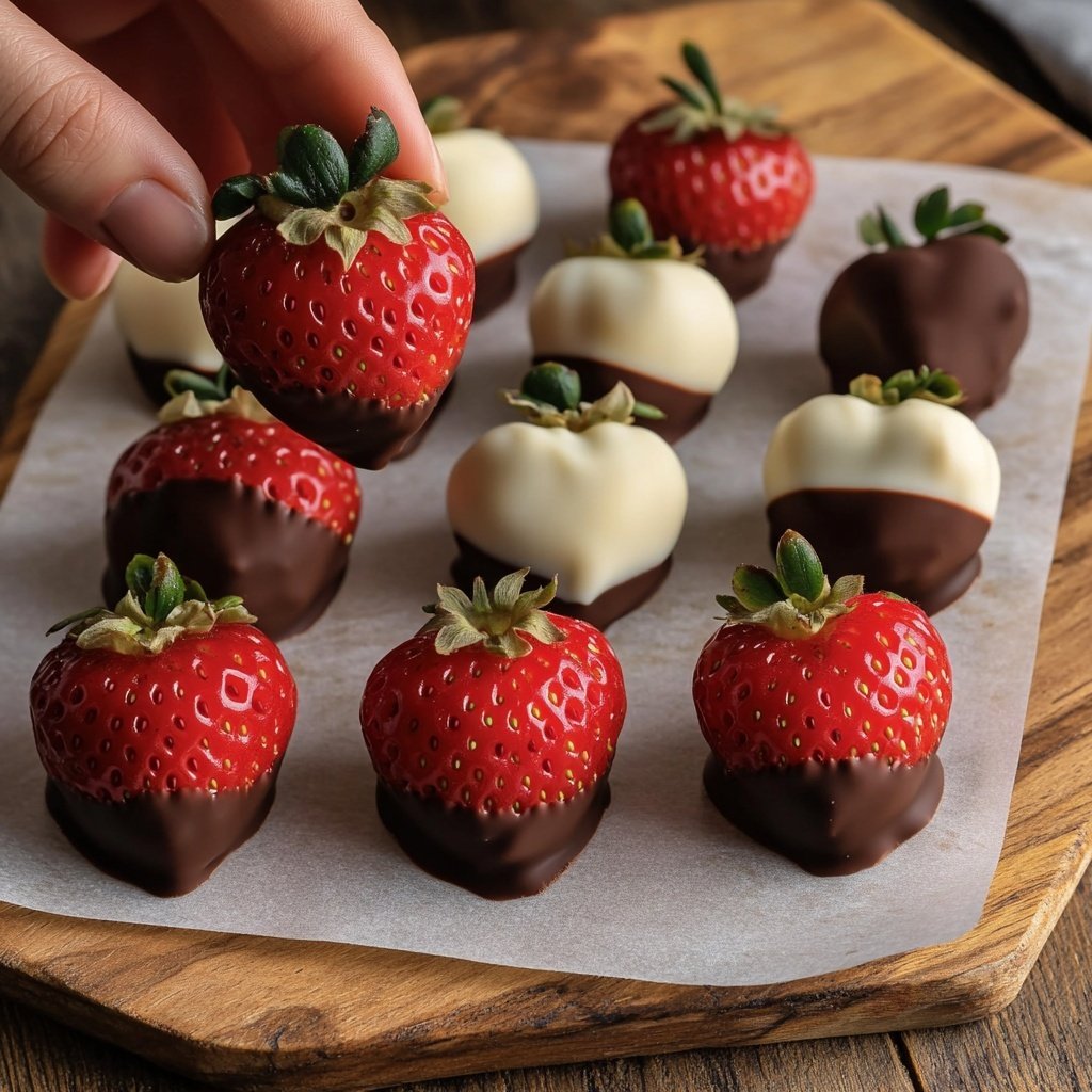 Chocolate Strawberries for Valentine’s Day