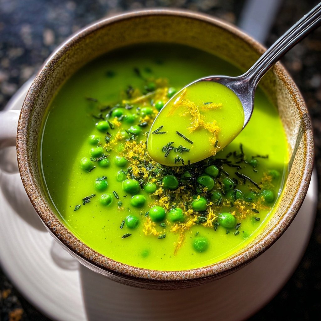 Spring Pea And Lemon Soup