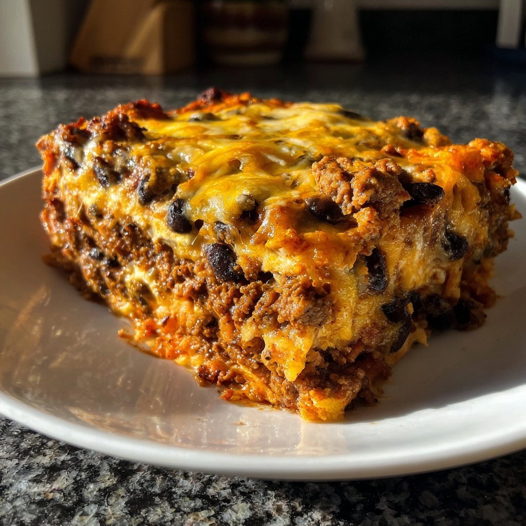 Ground Beef Enchilada Bake