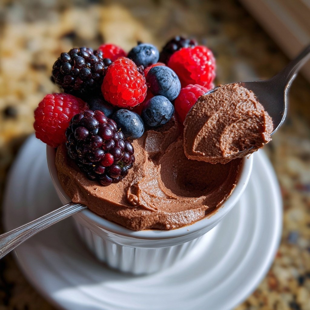 Chocolate Mousse with Berries