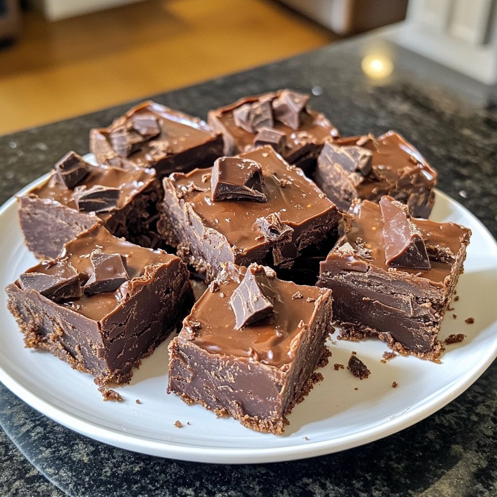Valentines Treats Chocolate Fudge Squares