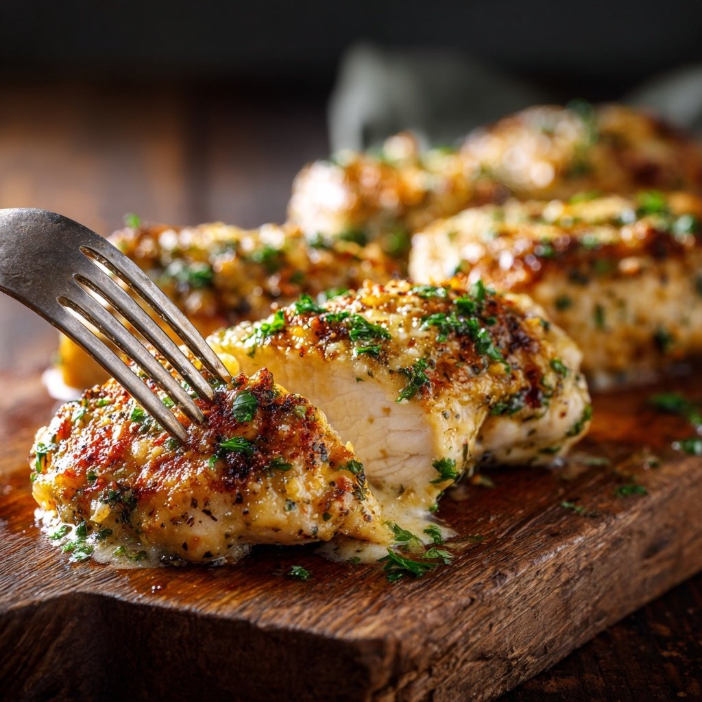 Healthy Baked Garlic Parmesan Chicken