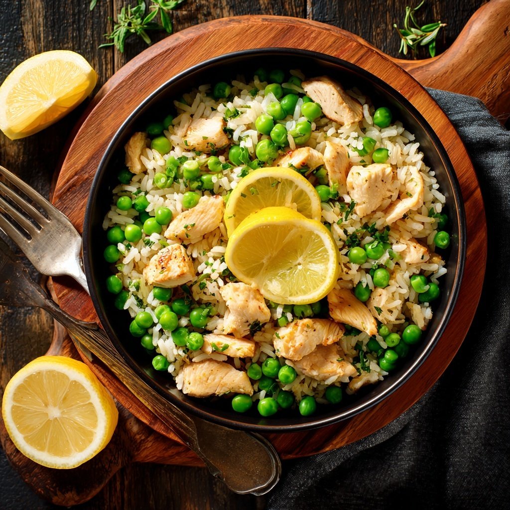 Healthy Lemon Chicken Rice Bowl