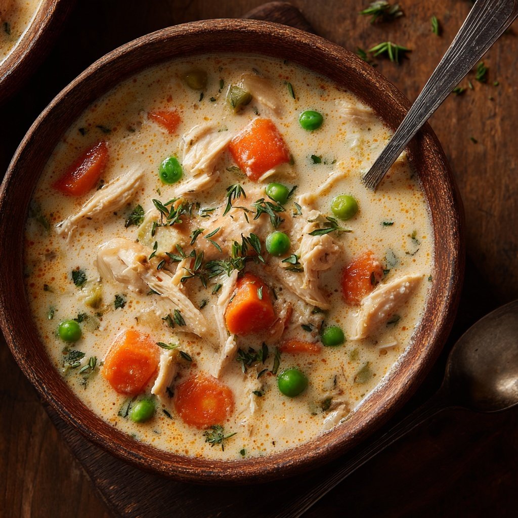 Creamy Chicken And Vegetable Soup