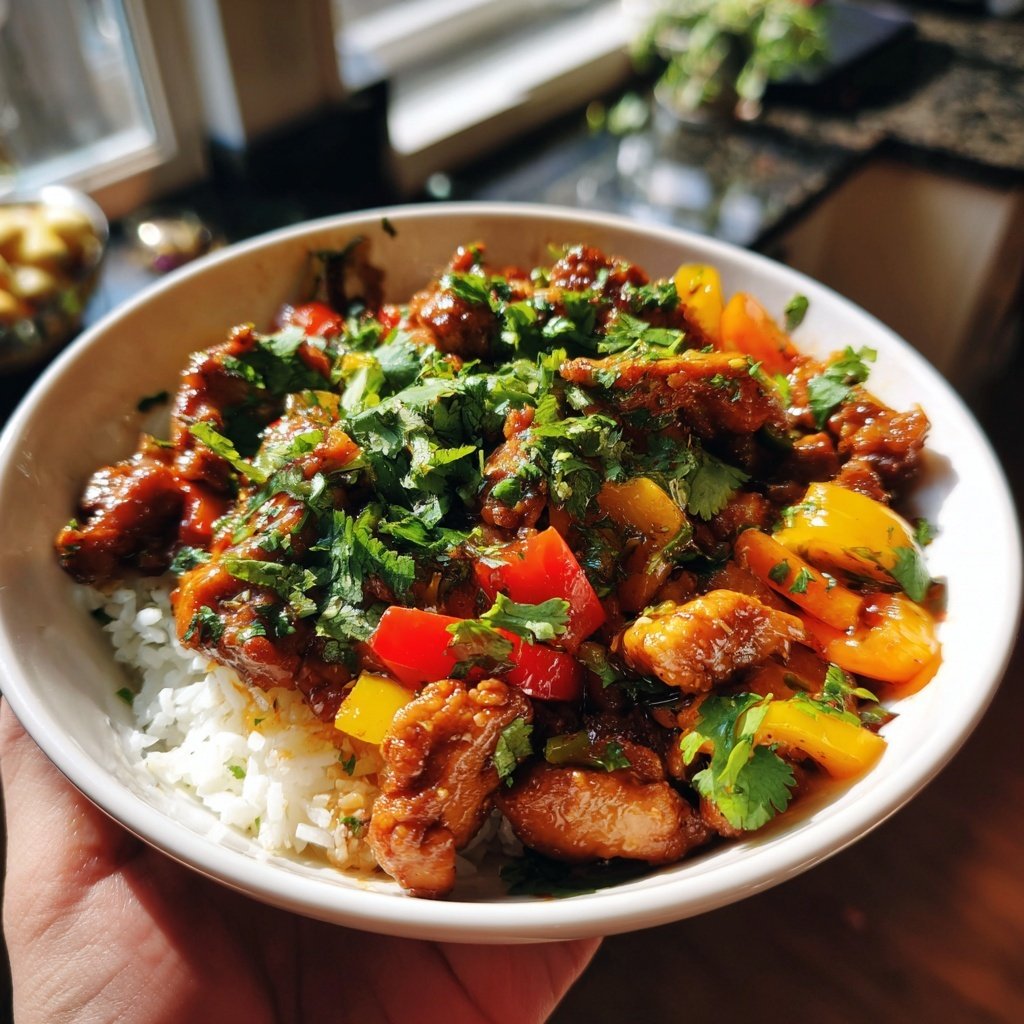 High Protein Chicken Rice Bowl