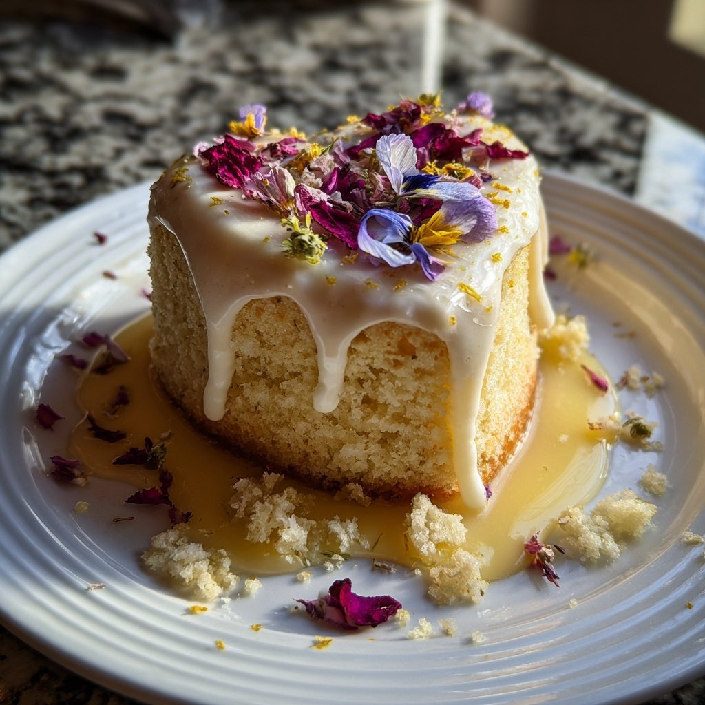 Mini Heart Cake with Almond Sponge