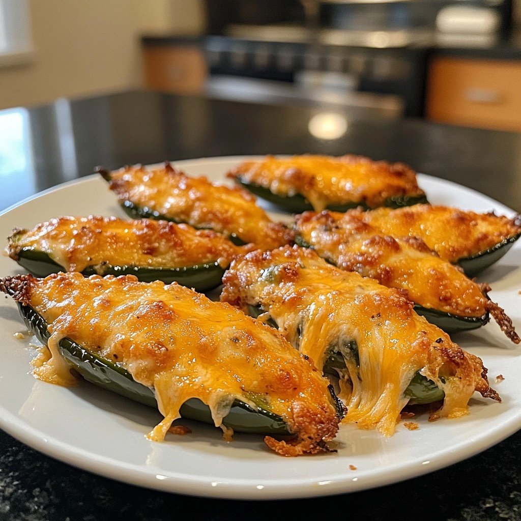 Jalapeno Poppers with Cheddar and Garlic