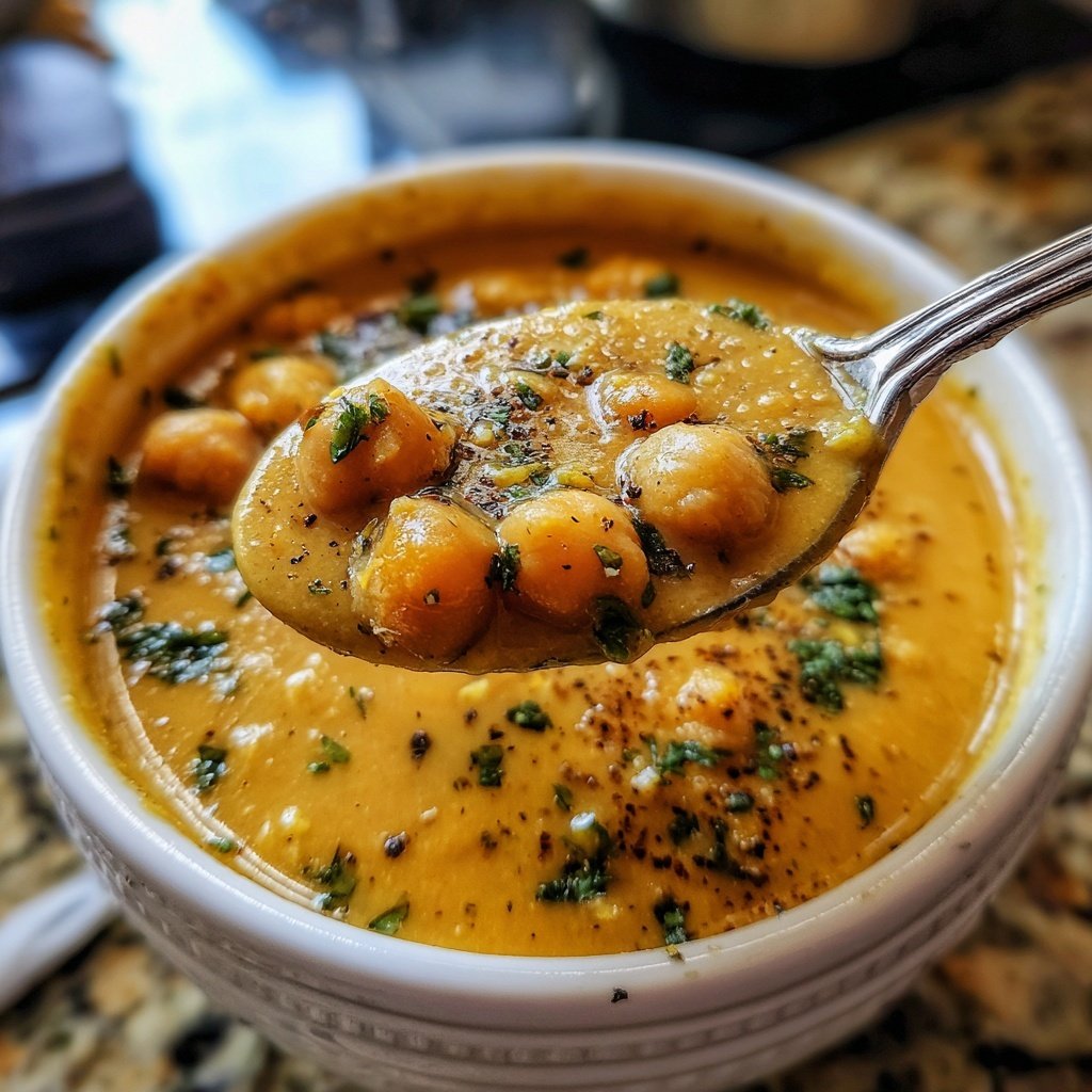 Jamaican Pumpkin Chickpea Soup