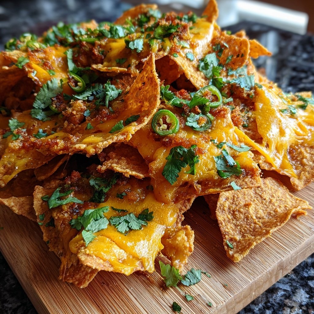 Super Bowl Appetizer Crispy Chickpea Nachos