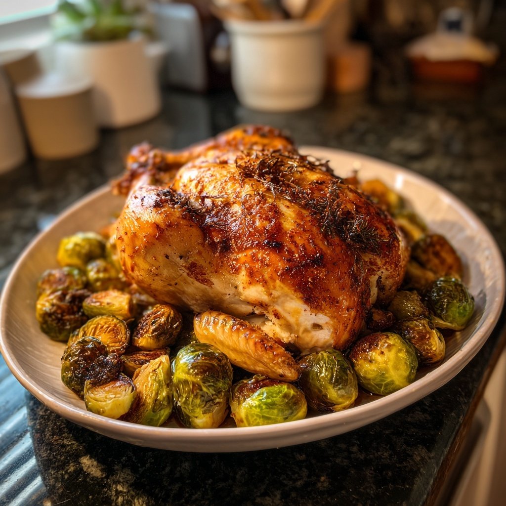 Healthy Chicken With Roasted Brussels Sprouts