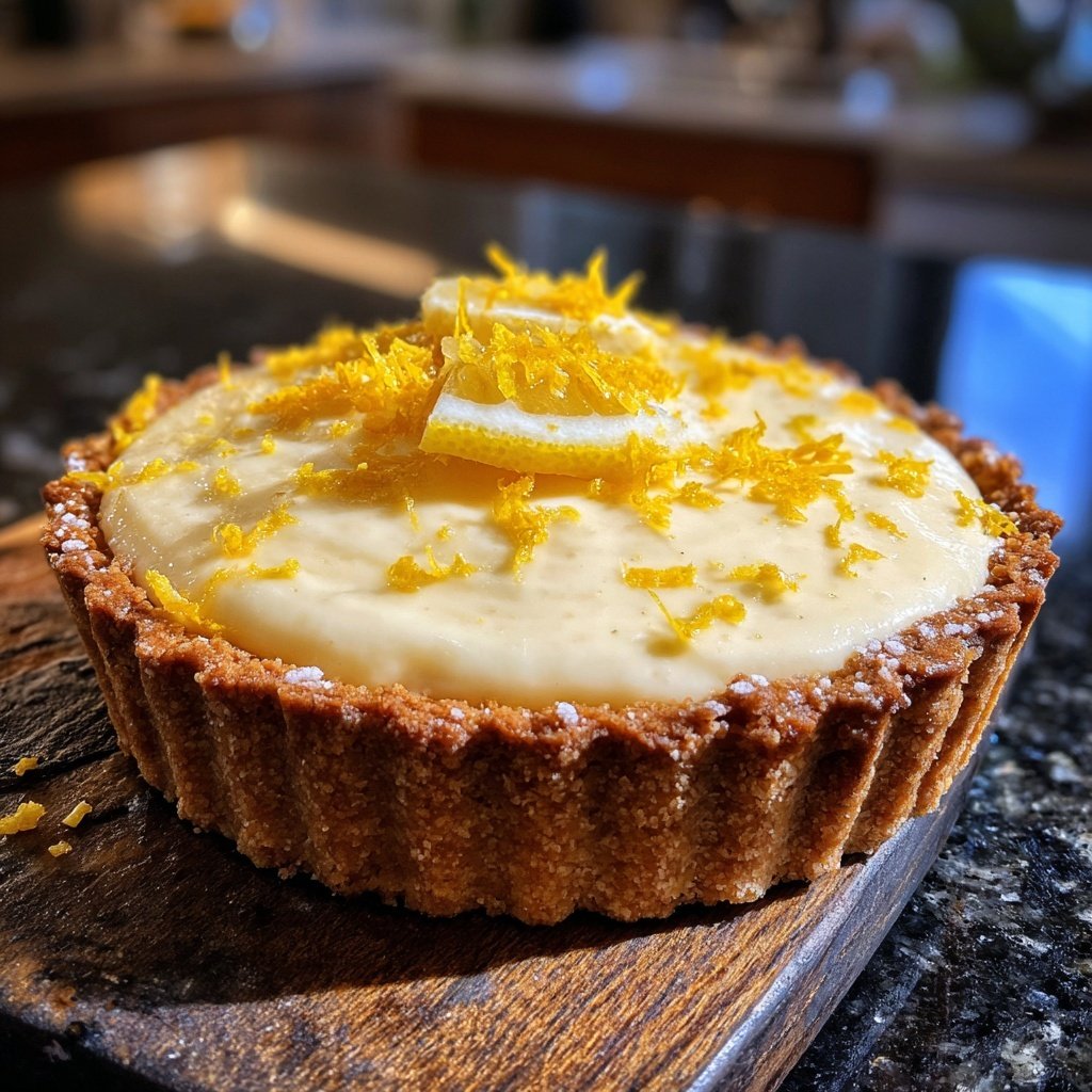 Lemon Limoncello Cream Tart