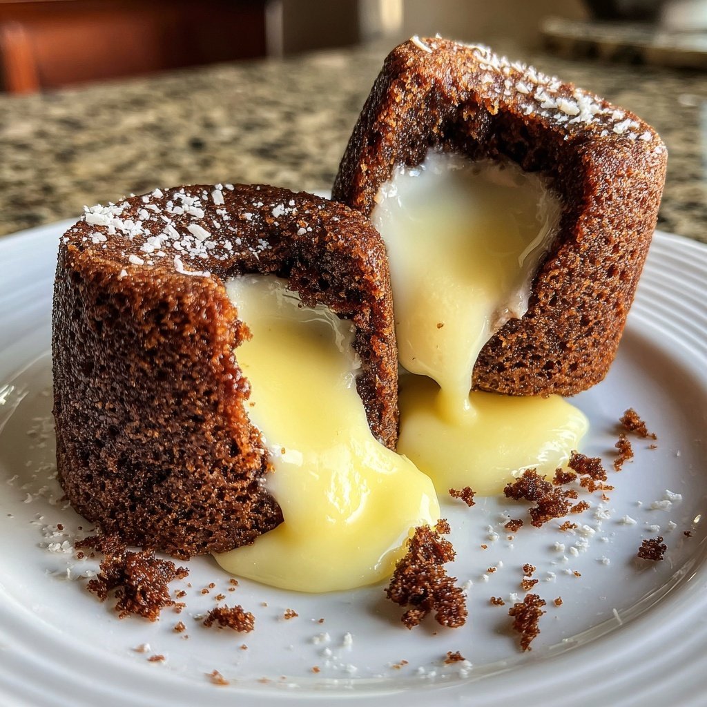 White Chocolate Lava Cakes